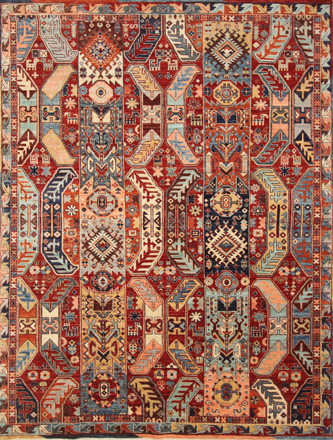 6x8 Red Baluch Samarkand Afghan Hand Knotted Tribal Rug - Yildiz Rugs