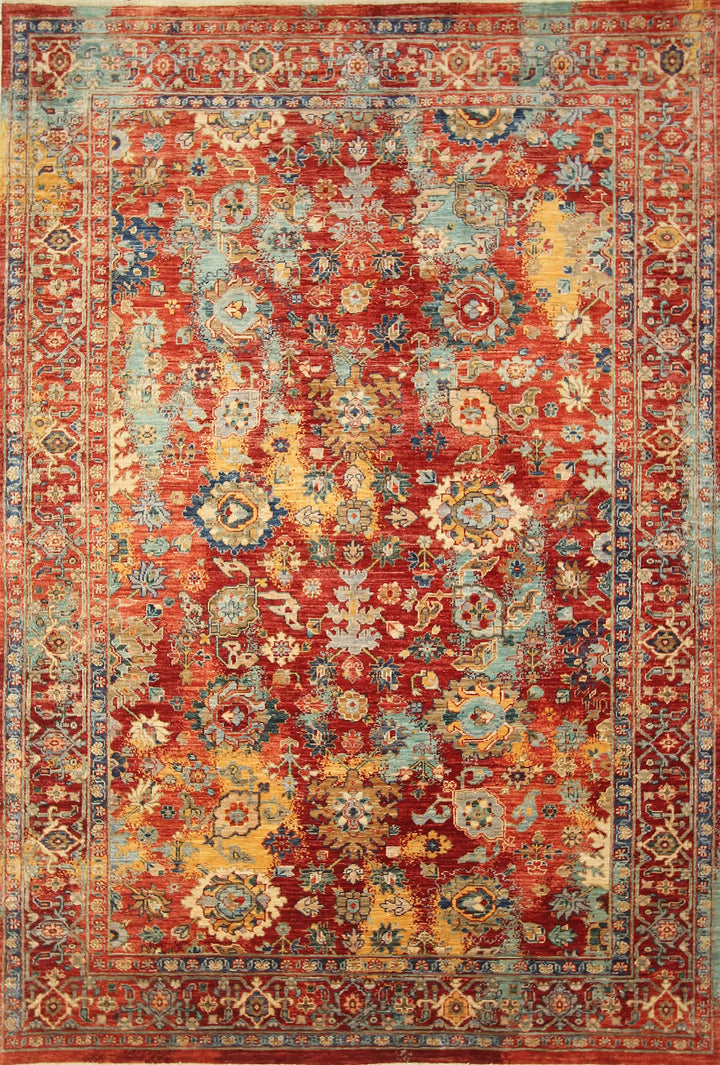 6x9 Red Bidjar Modern Persian Style Hand knotted Oriental Area Rug - Yildiz Rugs