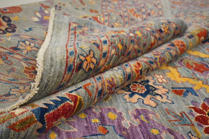 12x15 Bijar Blueish Gray Persian Hand knotted wool Oversize rug - Yildiz Rugs