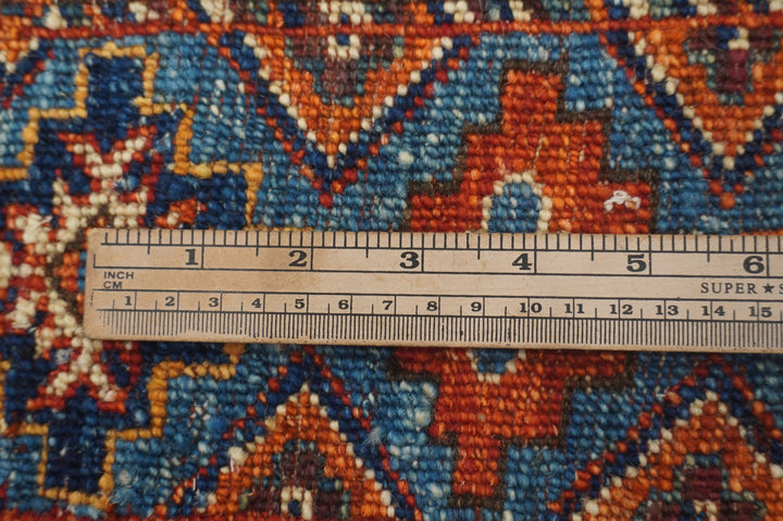 5'9x8'2 Ersari Blue Turkmen Afghan hand knotted Wool 6x9 Oriental rug - Yildiz Rugs