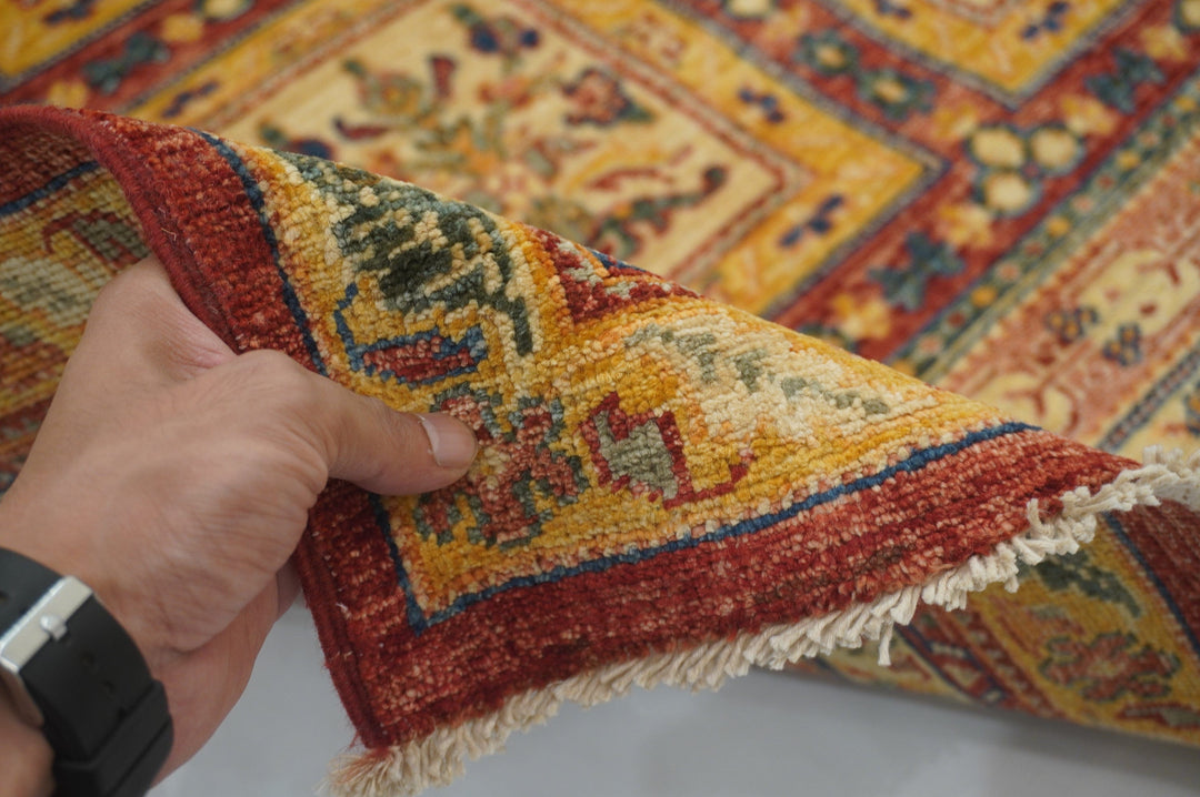 Vintage 5x7 Bakhtiar Afghan Hand knotted wool Area Rug - Yildiz Rugs