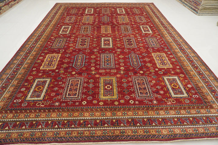 10x14 Baluch Rusty Red Persian Hand knotted Wool Oriental Area Rug - Yildiz Rugs