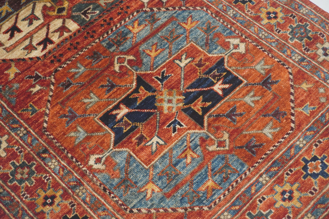 2'7 x 4'0 ft Red Ersari  Afghan Hand knotted Rug - Yildiz Rugs