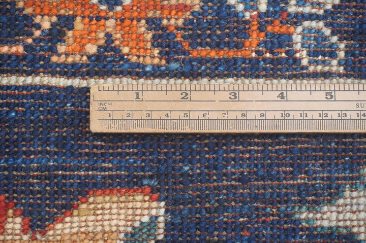 8x10 Oushak Navy Blue Turkish Hand knotted Wool Area Rug - Yildiz Rugs