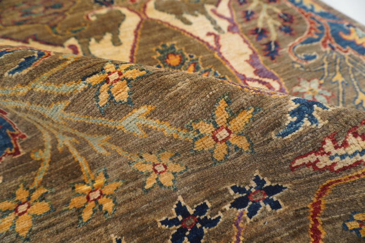 8 ft Bidjar Gray Hand knotted Oriental runner rug - Yildiz Rugs