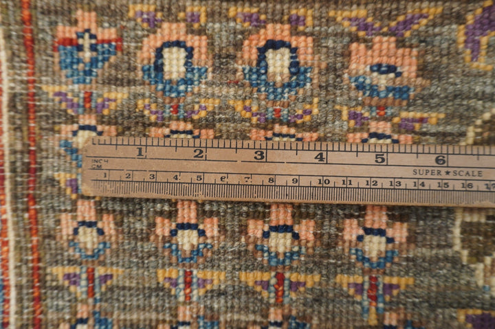 6x9 Gray Bidjar Persian Style Hand knotted Area Rug - Yildiz Rugs
