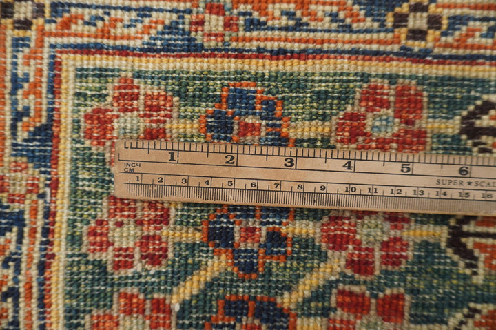 5x7 Brownish Gray Green Afghan Hand knotted Oriental Rug - Yildiz Rugs