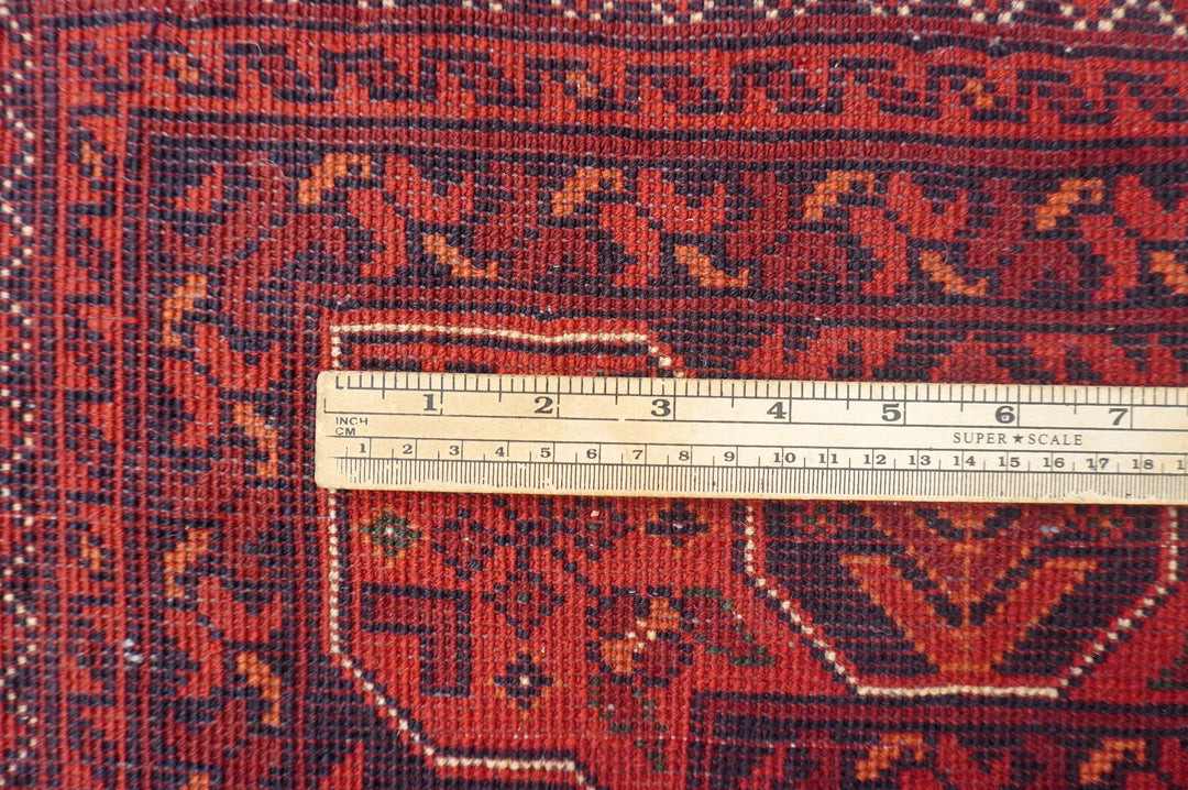 5'1 x 6'5 ft Red Afghan Khal Mohammadi hand knotted Rug - Yildiz Rugs