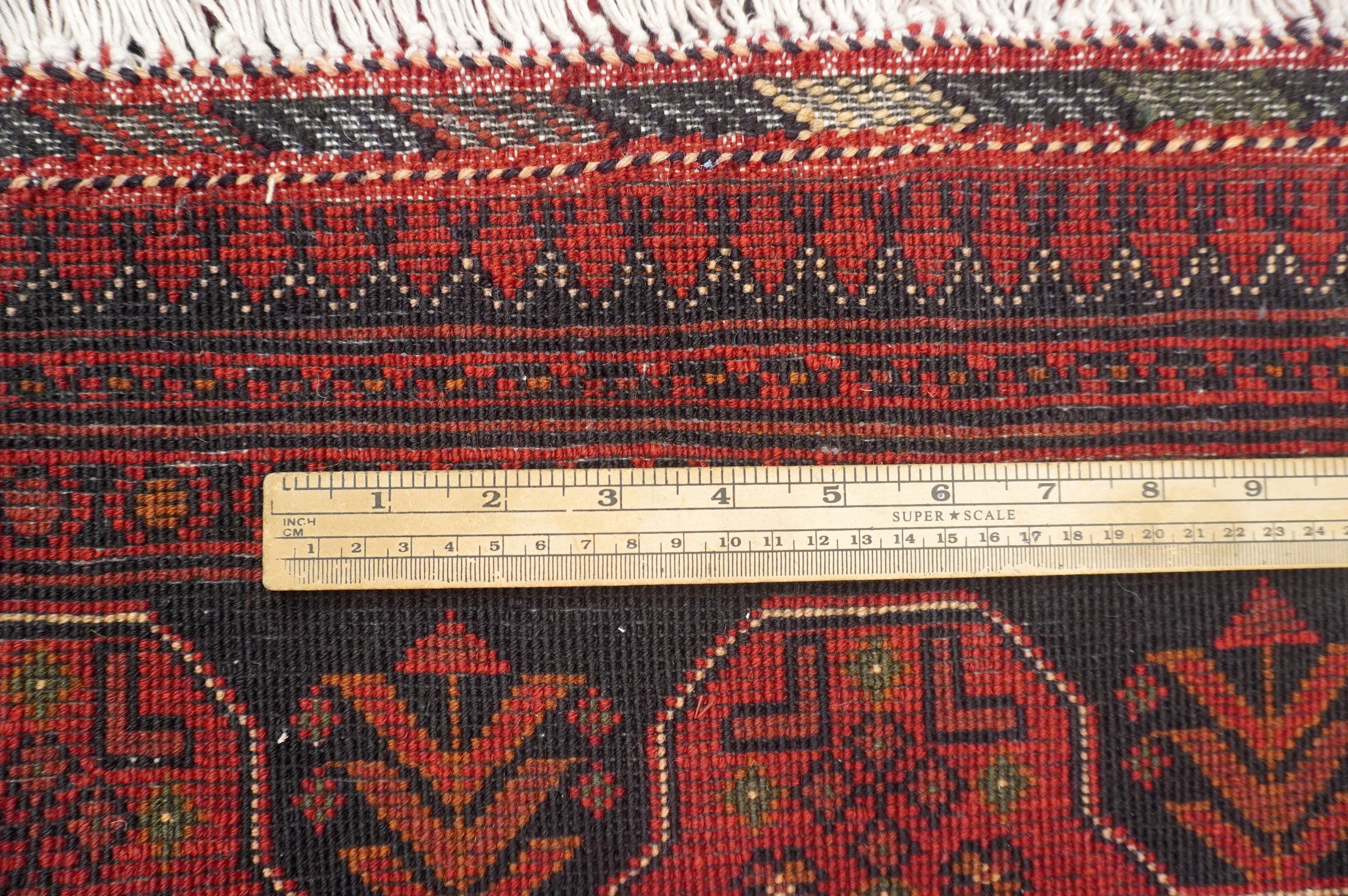 4x6 Red Afghan Khal Mohammadi hand knotted Rug - Yildiz Rugs