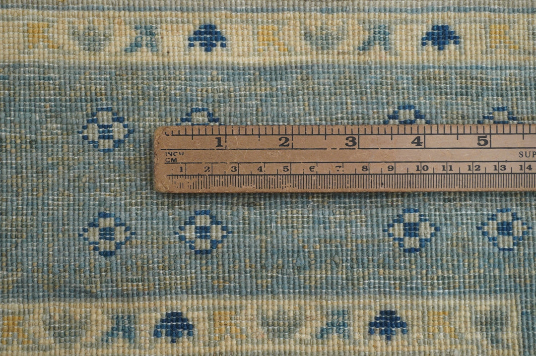 19 Ft Gray Mamluk Turkish Hand knotted Wool Long Runner Rug - Yildiz Rugs