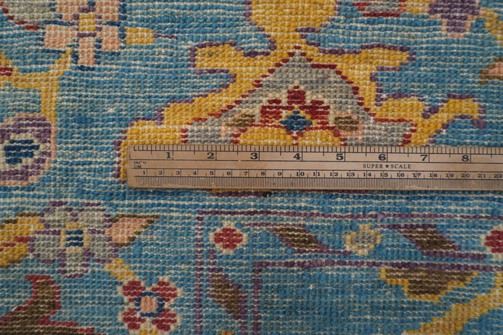 5'8 x 8'9 ft Blue Oushak Hand knotted Turkish Rug - Yildiz Rugs