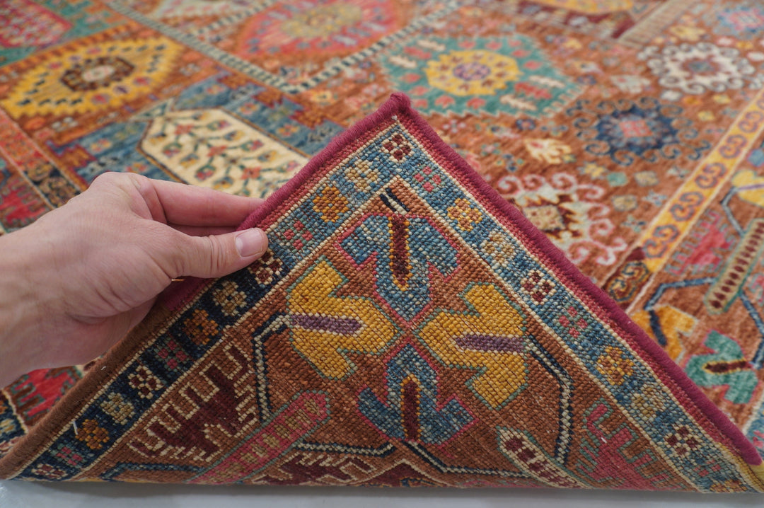 5x7 Brown Tribal Baluch Afghan Hand Knotted Boho Rug - Yildiz Rugs