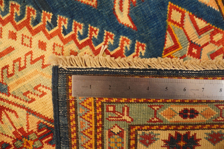 Blue 5x7 Vintage Shirvan Afghan Hand knotted Wool Area Rug - Yildiz Rugs