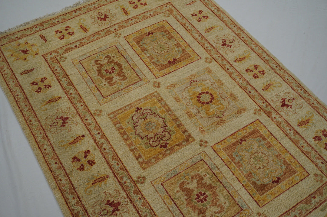 3x5 Vintage Bakhtiyar Muted Beige Persian Hand knotted wool rug - Yildiz Rugs