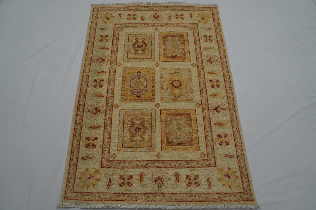 3x5 Vintage Bakhtiyar Muted Beige Persian Hand knotted wool rug - Yildiz Rugs