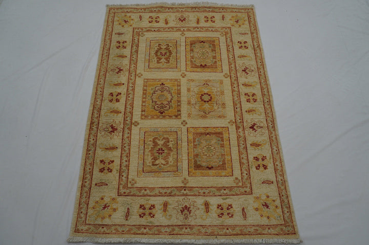 3x5 Vintage Bakhtiyar Muted Beige Persian Hand knotted wool rug - Yildiz Rugs