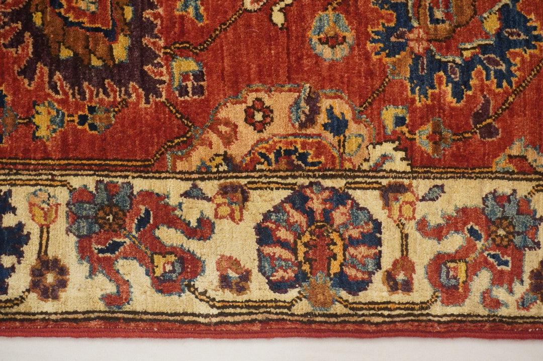10 ft Red Vintage Bidjar Persian Hand knotted Wool Runner Rug - Yildiz Rugs