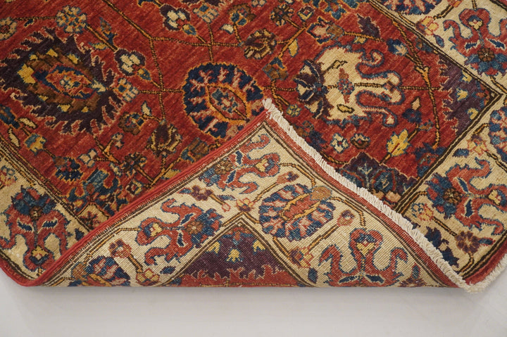 10 ft Red Vintage Bidjar Persian Hand knotted Wool Runner Rug - Yildiz Rugs