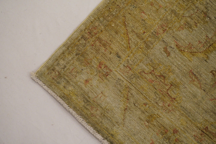 7 ft Overdyed Gray Vintage Turkish Oushak handmade Runner Rug - Yildiz Rugs