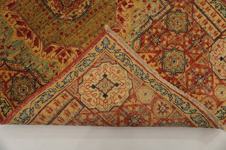 3x4 Turkish Mamluk Red Handmade wool rug - Yildiz Rugs