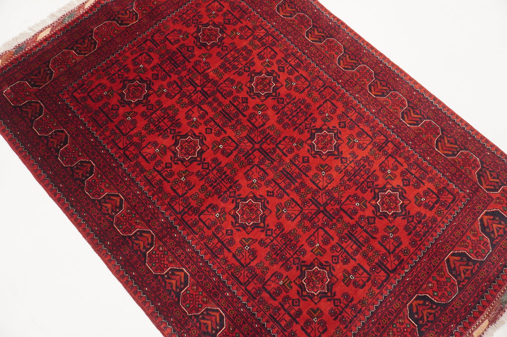 Khal_Mohammadi_rug,Yamil_craft,tribal_rug,traditional_rug,bedroom_rug,red_carpet,Bokhara_rug,vintage_rug,hand_knotted_rug,rugs_for_living_room,4x6_rug,Belgic_rug_4x6,red_rug_4x6