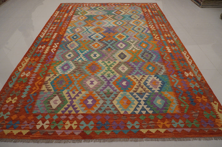 kilim_rug,Persian_rug,Turkish_rug,9x12_rug,8x11_rug,9x12_kilim_rug,Afghan_rug_kilims,handwoven_kilim_rug,boho_rug_kilim,large_size_kilim,geometric_rug,red_kilim_rug,red_rug