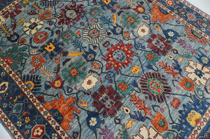 SOLD 8x10 Bidjar Vibrant Blue Persian Hand knotted Dye Wool Oriental Rug - Yildiz Rugs