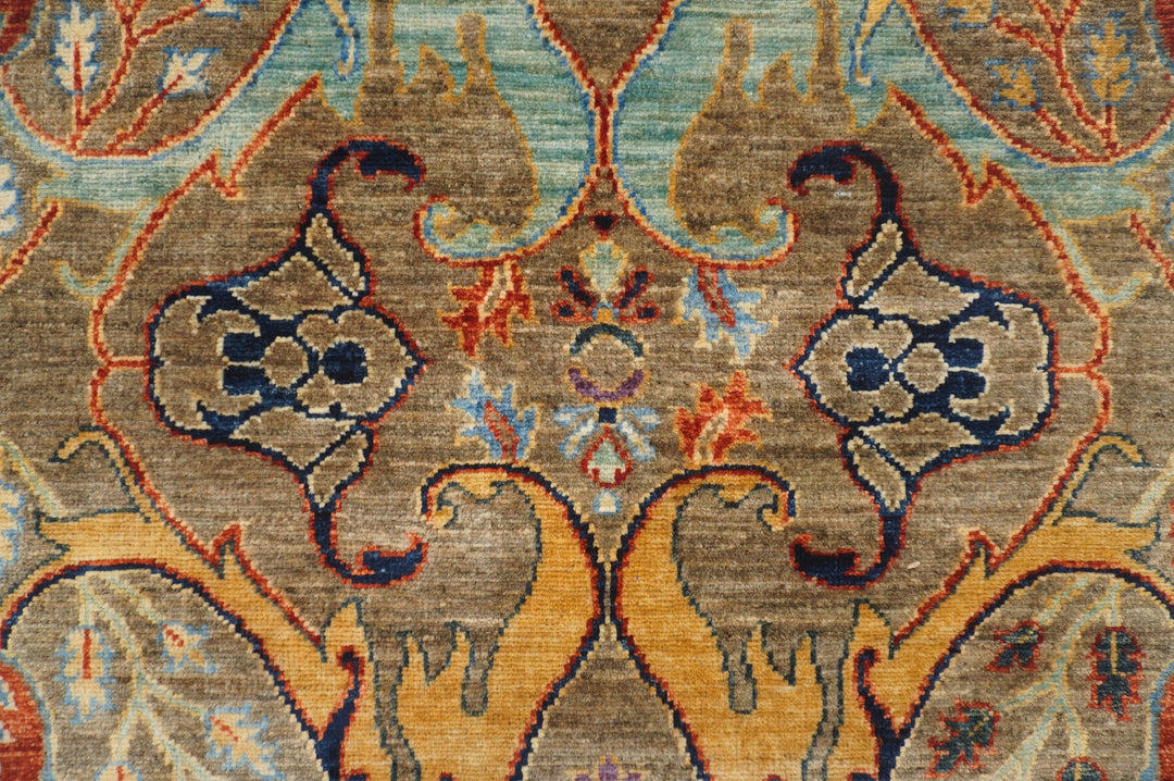 14 ft Bidjar Gray Persian Style Hand knotted Oriental runner rug - Yildiz Rugs