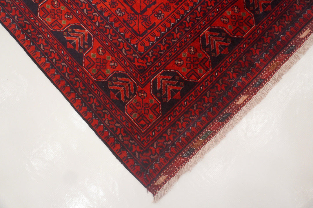 6x8 Deep Red Afghan Khal Mohammadi Hand knotted Oriental rug - Yildiz Rugs