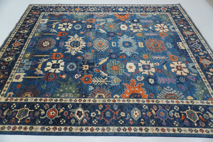 8x10 Bidjar Navy Blue Persian Style Hand knotted Oriental Area Rug - Yildiz Rugs