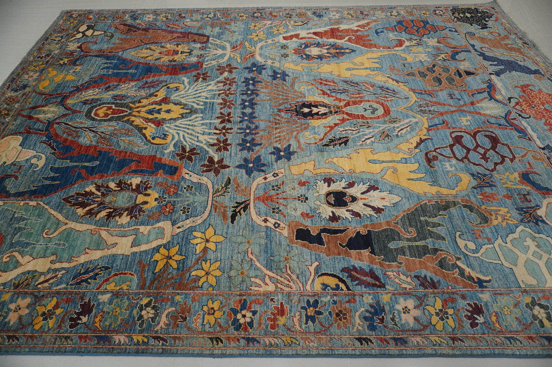 9x12 Blue Bidjar Hand knotted Oriental Rug - Yildiz Rugs