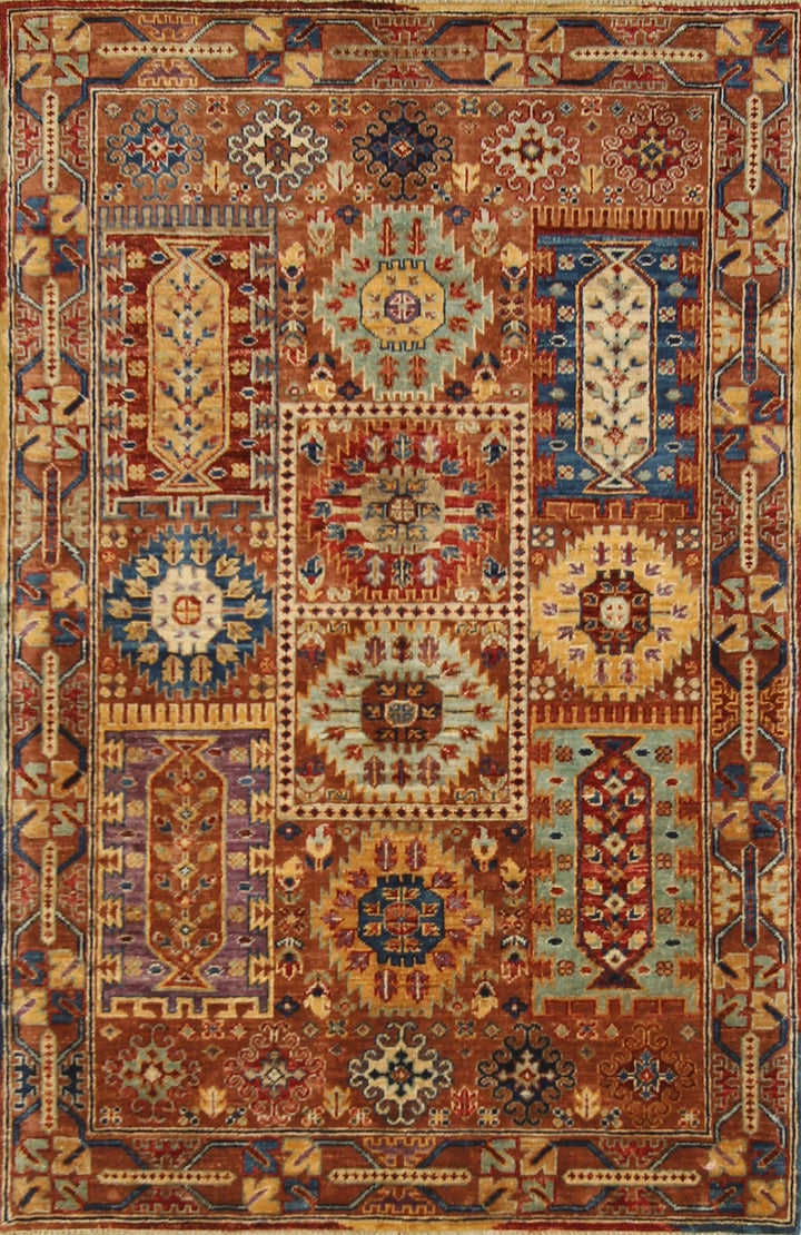 3x5 Brown Baluch Afghan Hand knotted Tribal Rug - Yildiz Rugs