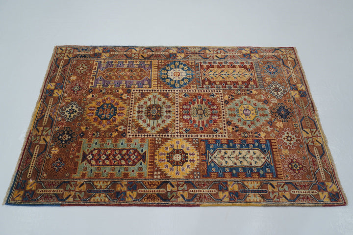 3x5 Brown Baluch Afghan Hand knotted Tribal Rug - Yildiz Rugs