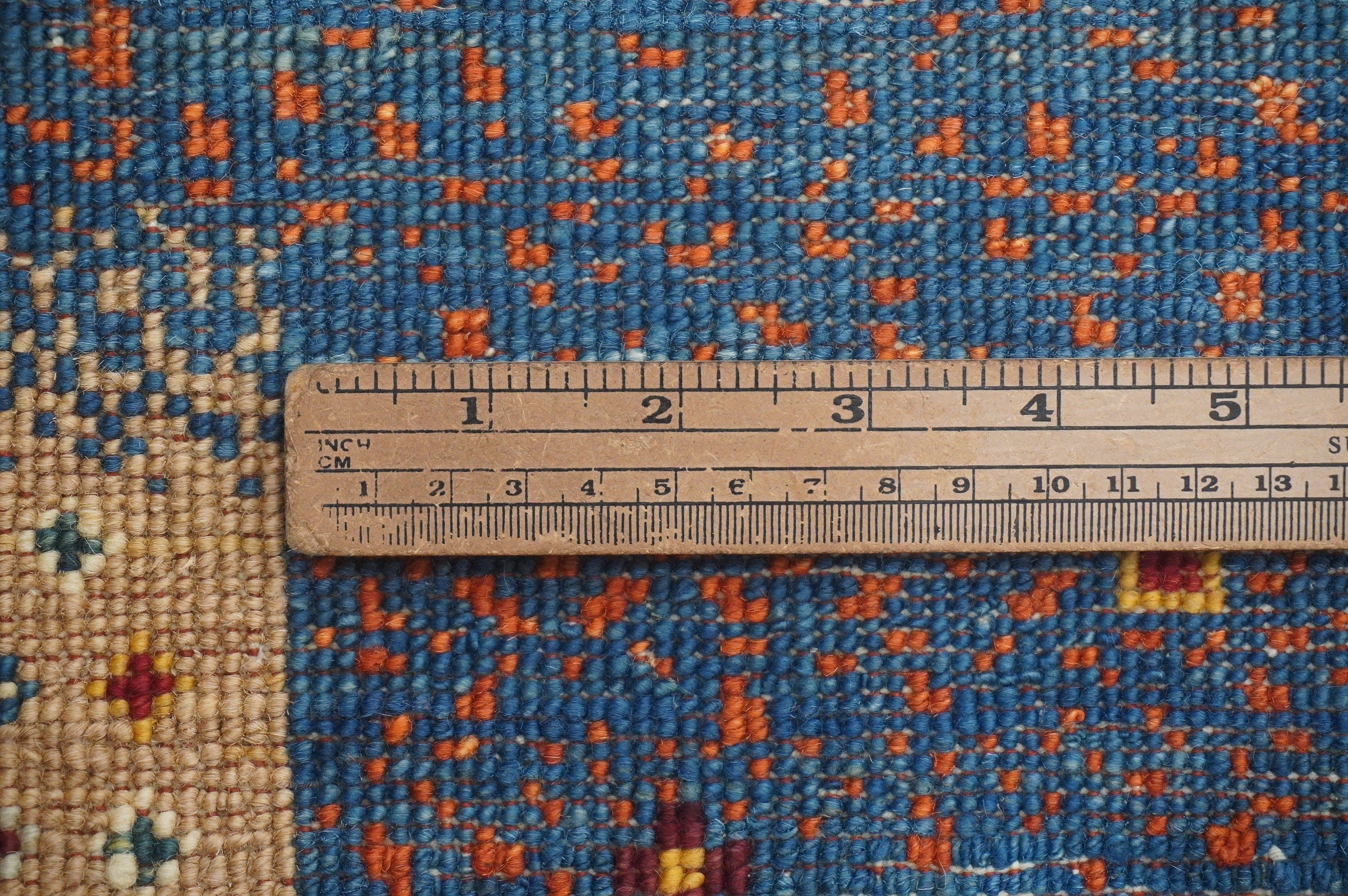 3x4 Tribal Gabbeh Red Multicolor Afghan Hand Knotted wool rug - Yildiz Rugs