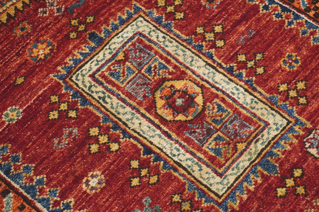 2'7x4'0 Red Tribal Baluch Afghan Hand knotted Accent Rug - Yildiz Rugs