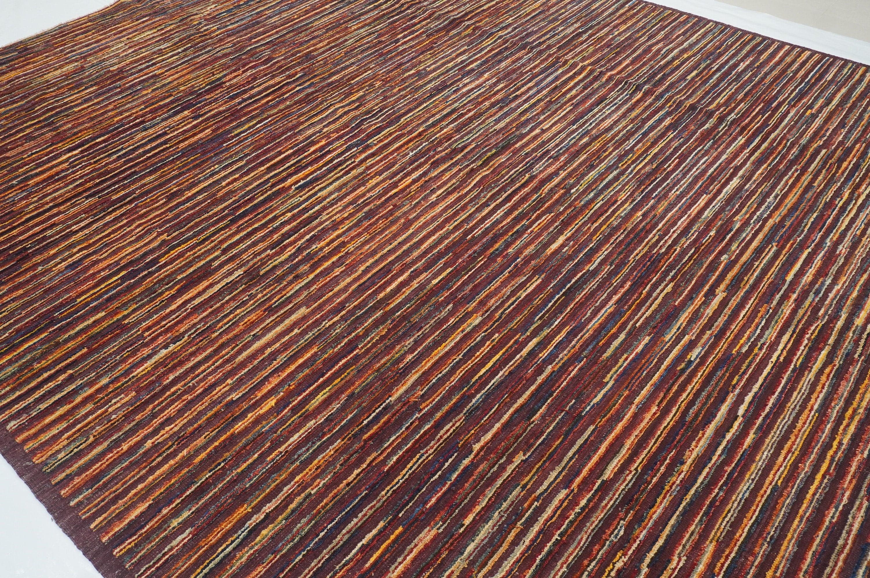 9'3x10'11 Gabbeh Purple Afghan Barjesta Handmade Wool Area Kilim Rug - Yildiz Rugs