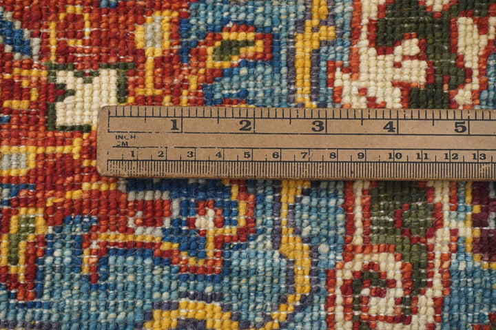 6x9 Gray Oriental Afghan Hand knotted handspun Wool Bidjar Area Rug