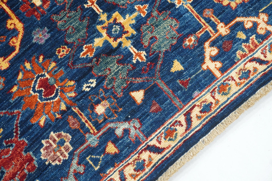sold 10 ft Bidjar Navy Blue Persian Style Hand knotted Wool Runner Rug