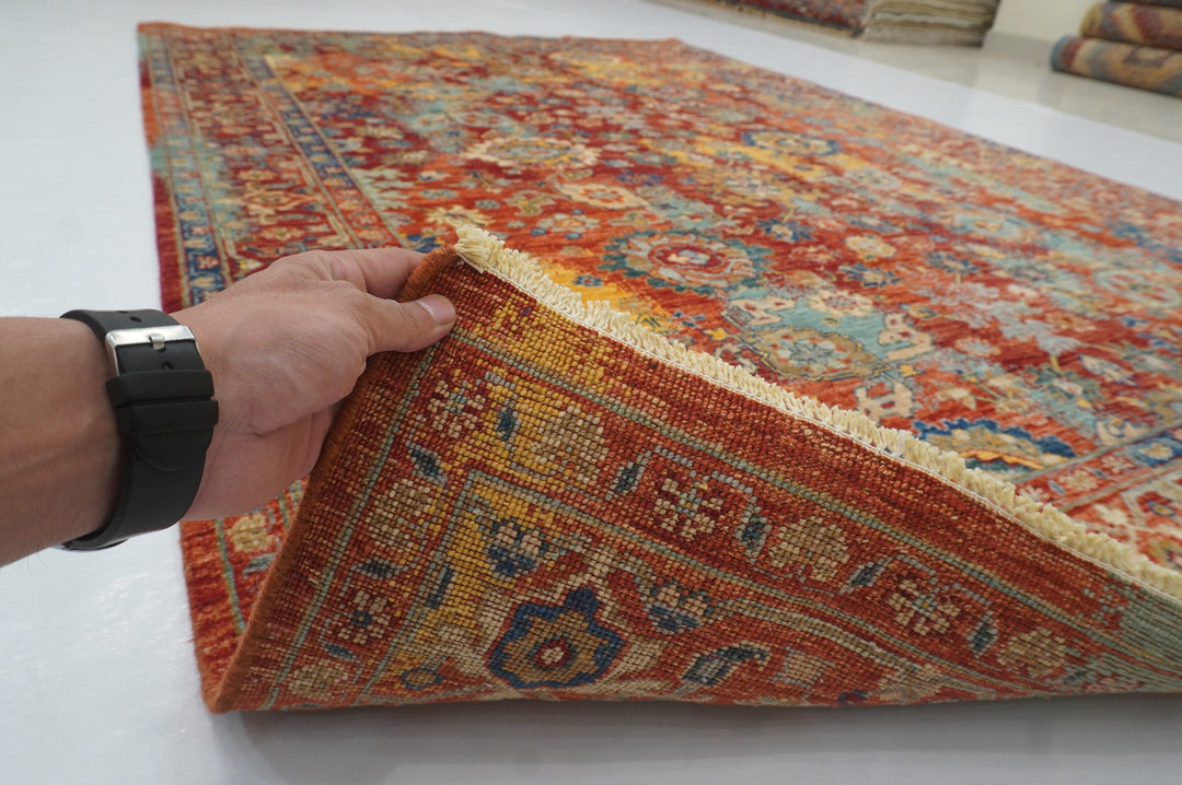 6x9 Red Bidjar Modern Persian Style Hand knotted Oriental Area Rug