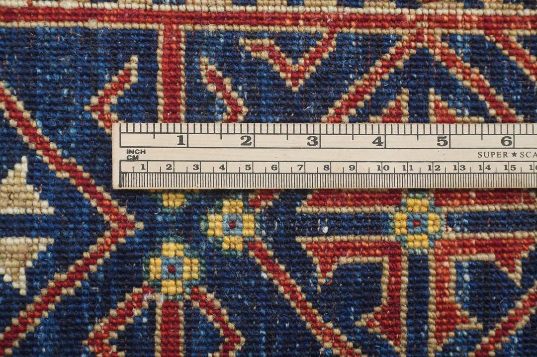 6x9 Baluch Navy Blue Afghan Hand Knotted Tribal Rug - Yildiz Rugs