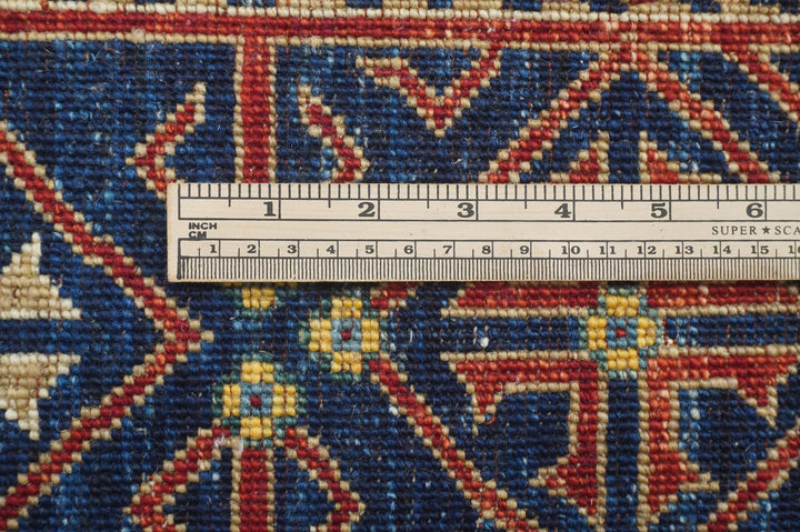 6x9 Baluch Navy Blue Afghan Hand Knotted Tribal Rug - Yildiz Rugs