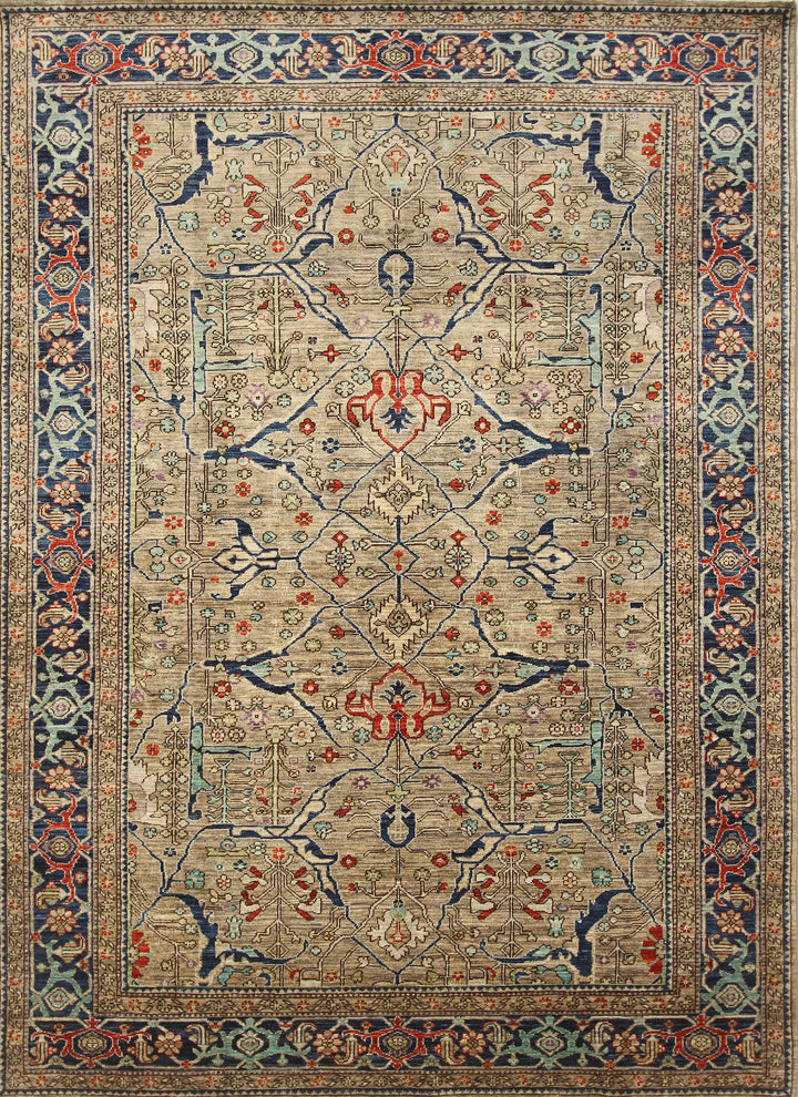 6x9 Gray Bidjar Persian Style Hand knotted Oriental Area Rug - Yildiz Rugs