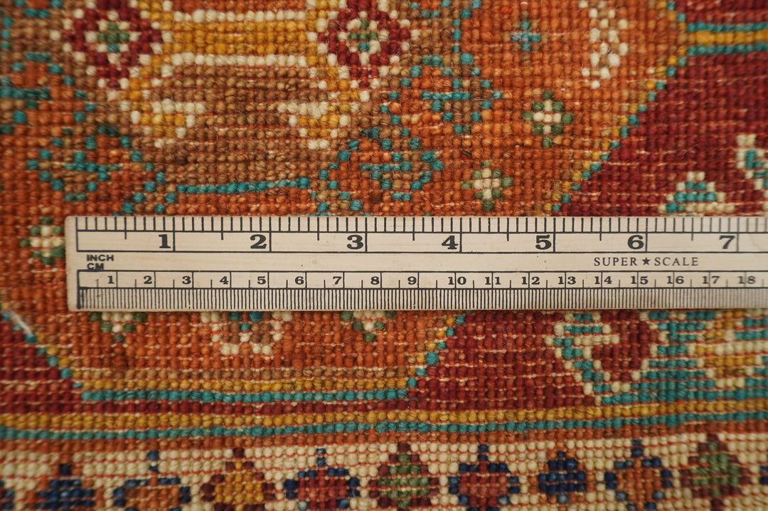 6x8 Tribal Multicolor Afghan Hand knotted Rug - Yildiz Rugs