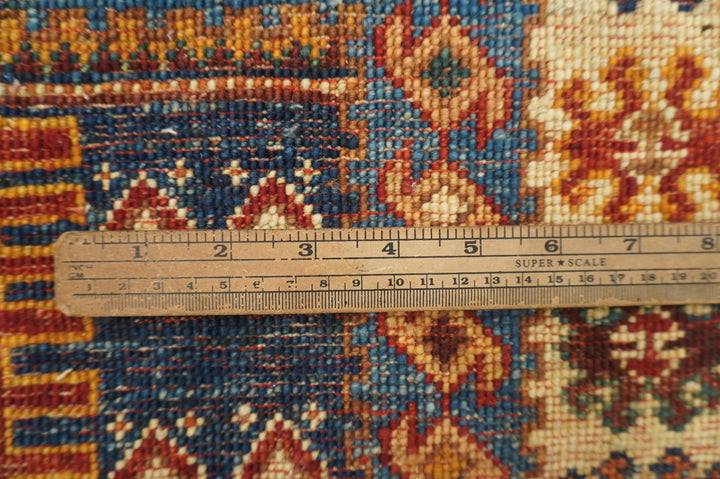 5x7 Red Kazak Afghan Hand knotted Oriental Shirvan Rug