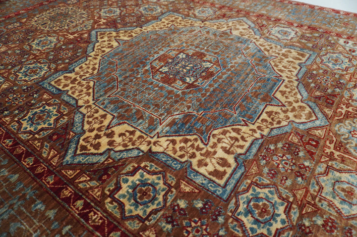 4x6 Mamluk Brown Turkish Hand Knotted Medallion Rug - Yildiz Rugs