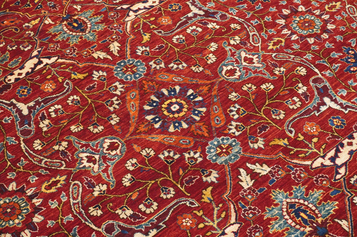 10x14 Bidjar Deep Red Afghan Hand knotted Oriental Rug