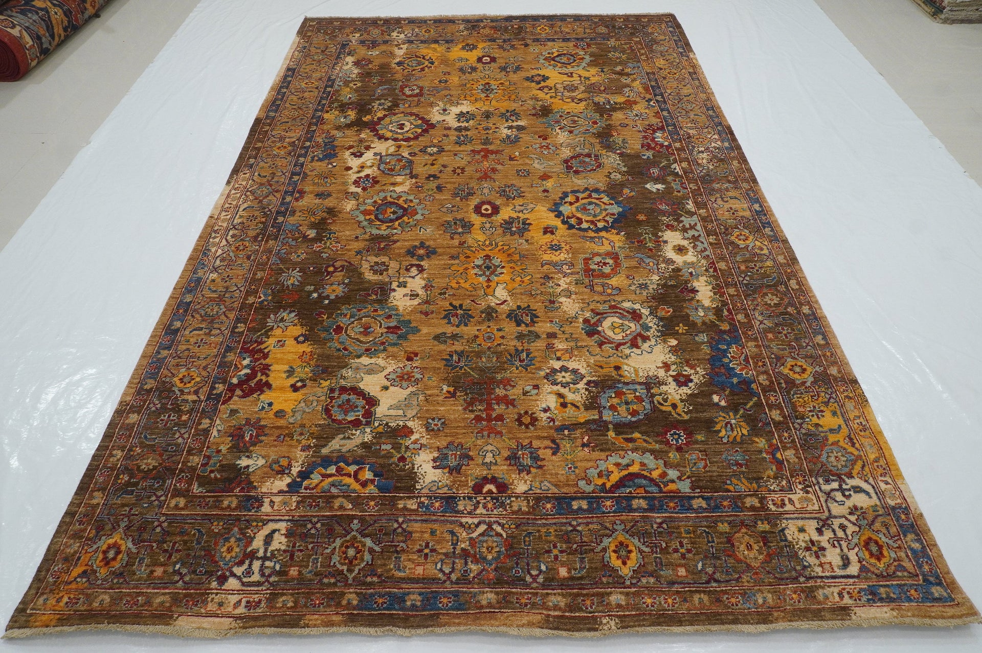 6x9 Modern Bidjar Brown Afghan Hand knotted Area Rug - Yildiz Rugs