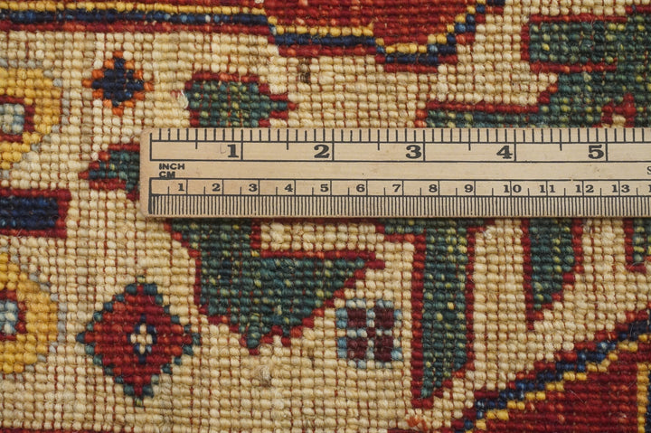 4x12 Red Baluch Transitional Afghan Hand knotted Wide Runner Rug - Yildiz Rugs