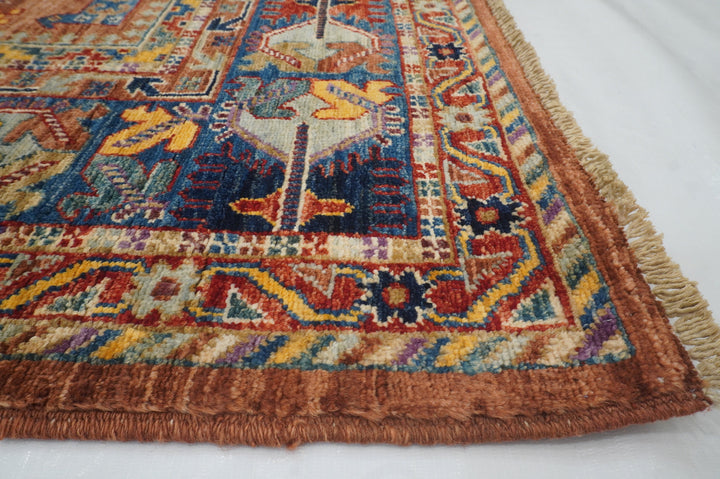 5x7 Brown Baluch Samarkand Afghan Hand knotted Tribal Rug - Yildiz Rugs