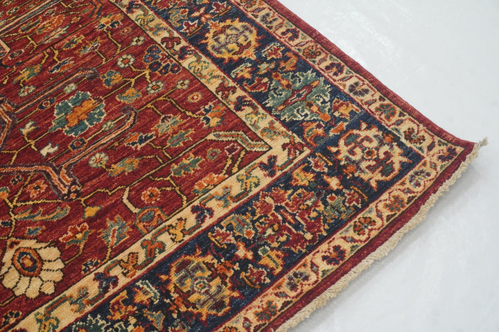 4x6 Red Bidjar Afghan hand knotted Oriental Rug - Yildiz Rugs